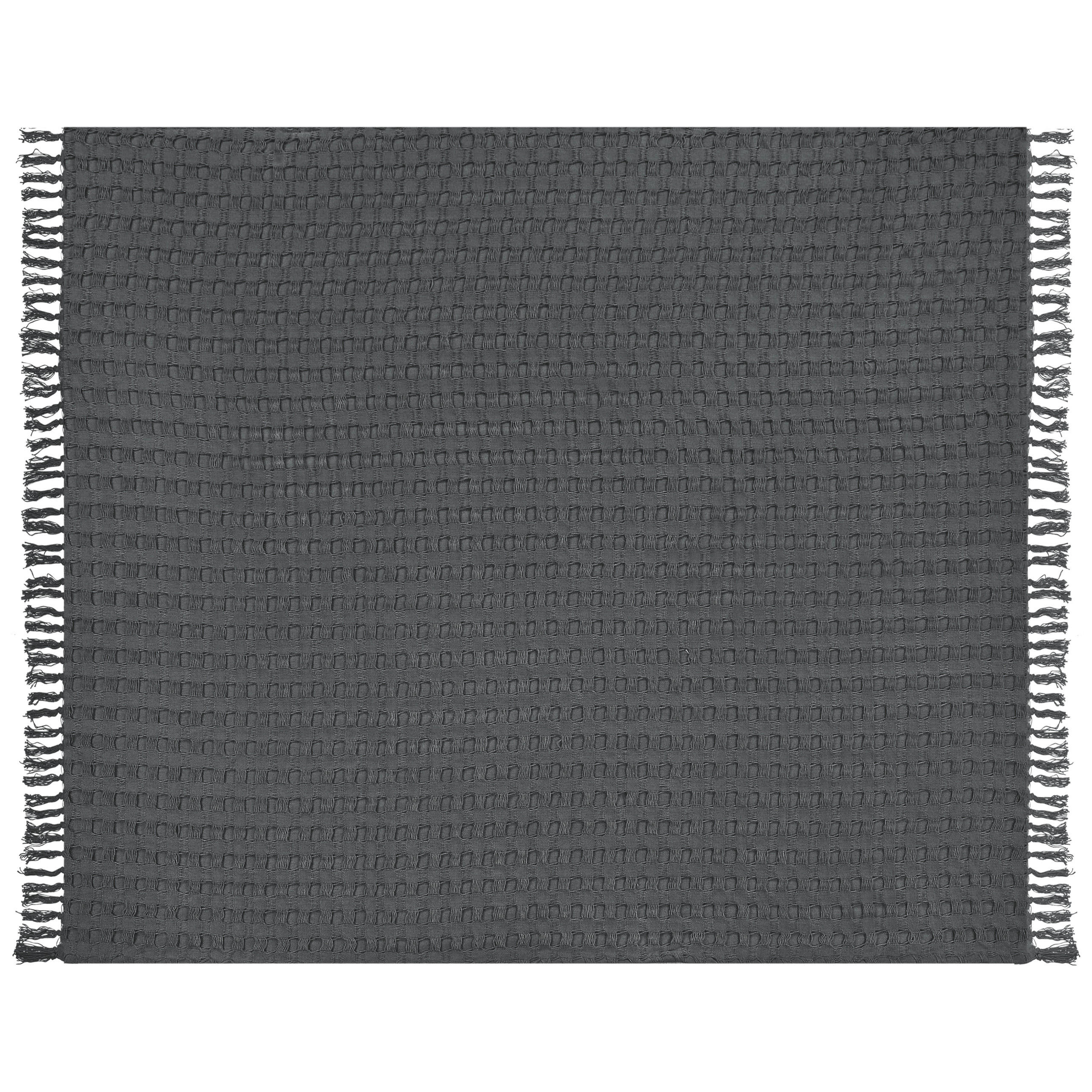 TAGESDECKE Grau 200 x 220 cm Bere - Grau, Textil (200/220cm) - Beliani