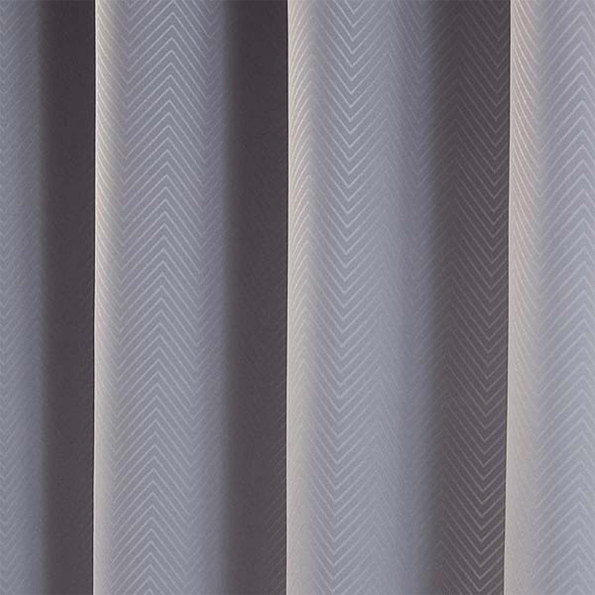 VERDUNKELUNGSVORHÄNGE Fischgrät mit Thermo-Funktion, Ösen 228/182 cm - Grau, Textil (228/182cm) - Homescapes