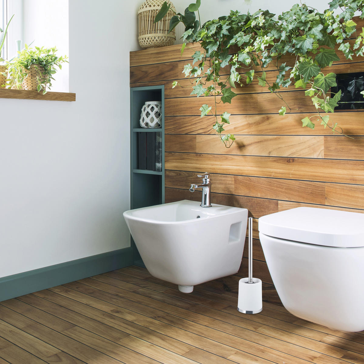 WC-GARNITUR - Multicolor, Kunststoff (10/37.5/10cm) - Relaxdays