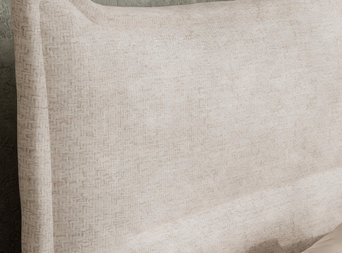 BOXSPRINGBETT Pelino 140/200 cm, in Beige, Bettkasten, Matratze, Topper - Beige/Schwarz, Holz/Holzwerkstoff (140/200cm) - Maison de Reve