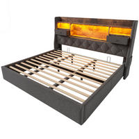 STAURAUMBETT 180/200 cm DE-00566, in Grau, hydraulischem Stauraum - Grau, Holz (180/200cm) - ComfortXL