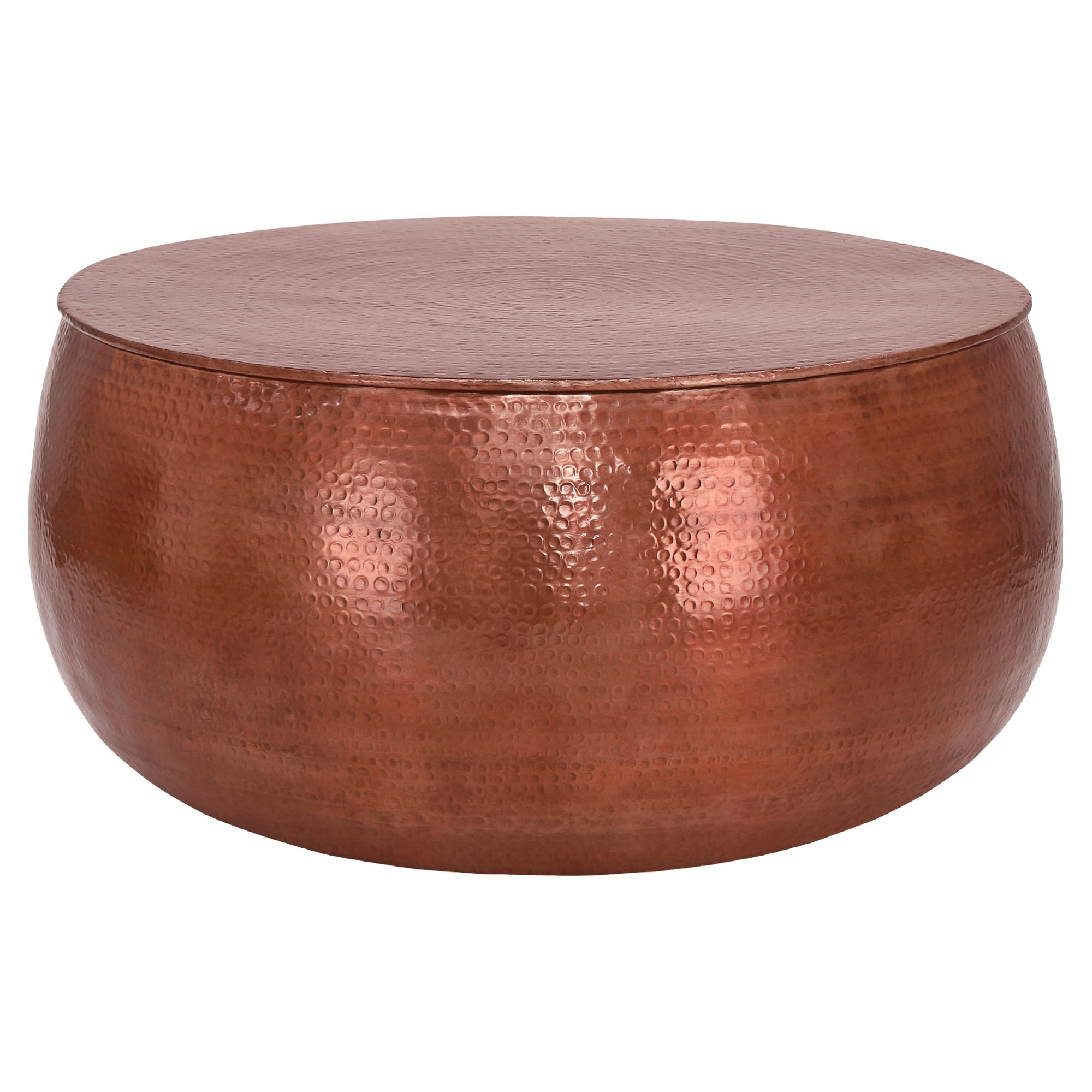 COUCHTISCH - Kupferfarben, Metall (90/90/45cm) - WOMO-DESIGN