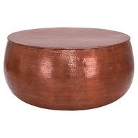 COUCHTISCH - Kupferfarben, Metall (90/90/45cm) - WOMO-DESIGN