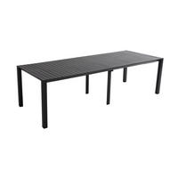 GARTENTISCH ausziehbar 52/260 cm, Grau - Grau, Metall (52/100/74cm) - Oviala