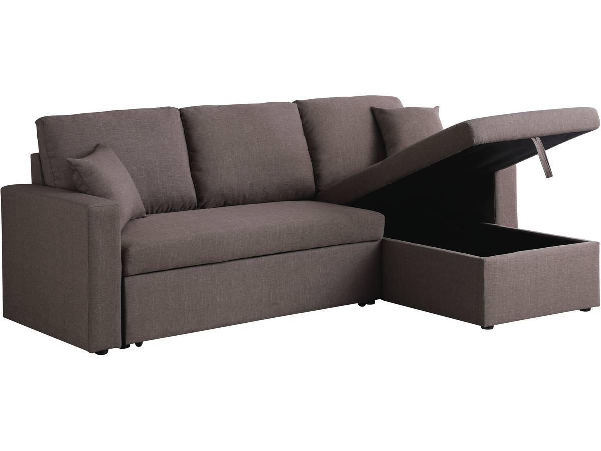 ECKSOFA alain Braun - Taupe, Textil (145/221cm) - Habitat Garten