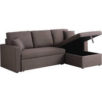 ECKSOFA alain Braun - Taupe, Textil (145/221cm) - Habitat Garten