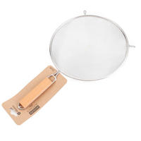 SIEB Modern Kitchen Naturfarbe Silber 23/23/23 cm Holz - Silberfarben/Naturfarben, Holz/Metall (23cm) - Mondex