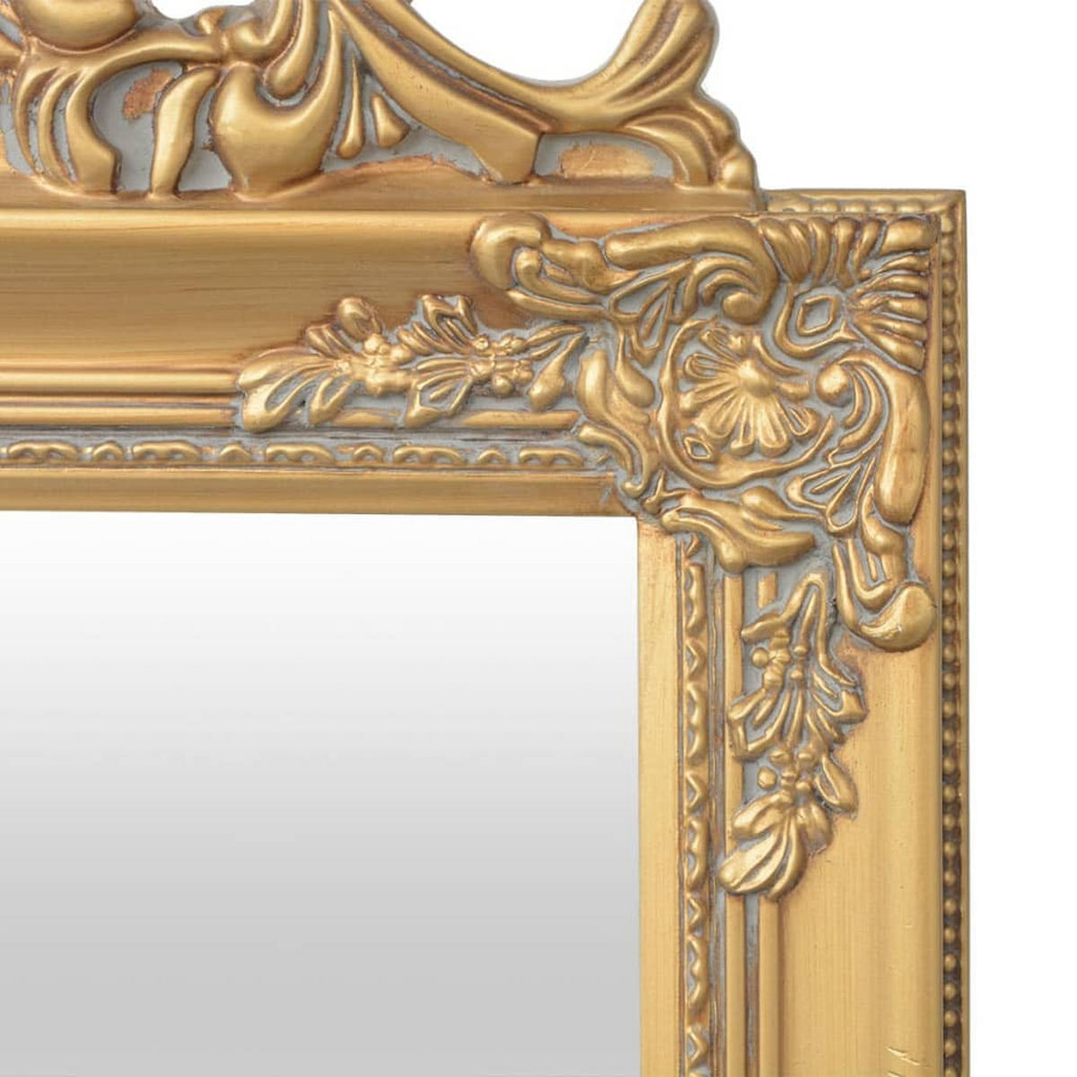 STANDSPIEGEL im Barock-Stil 160x40 cm Golden - Goldfarben, Holz (40/160/1cm) - furnicato