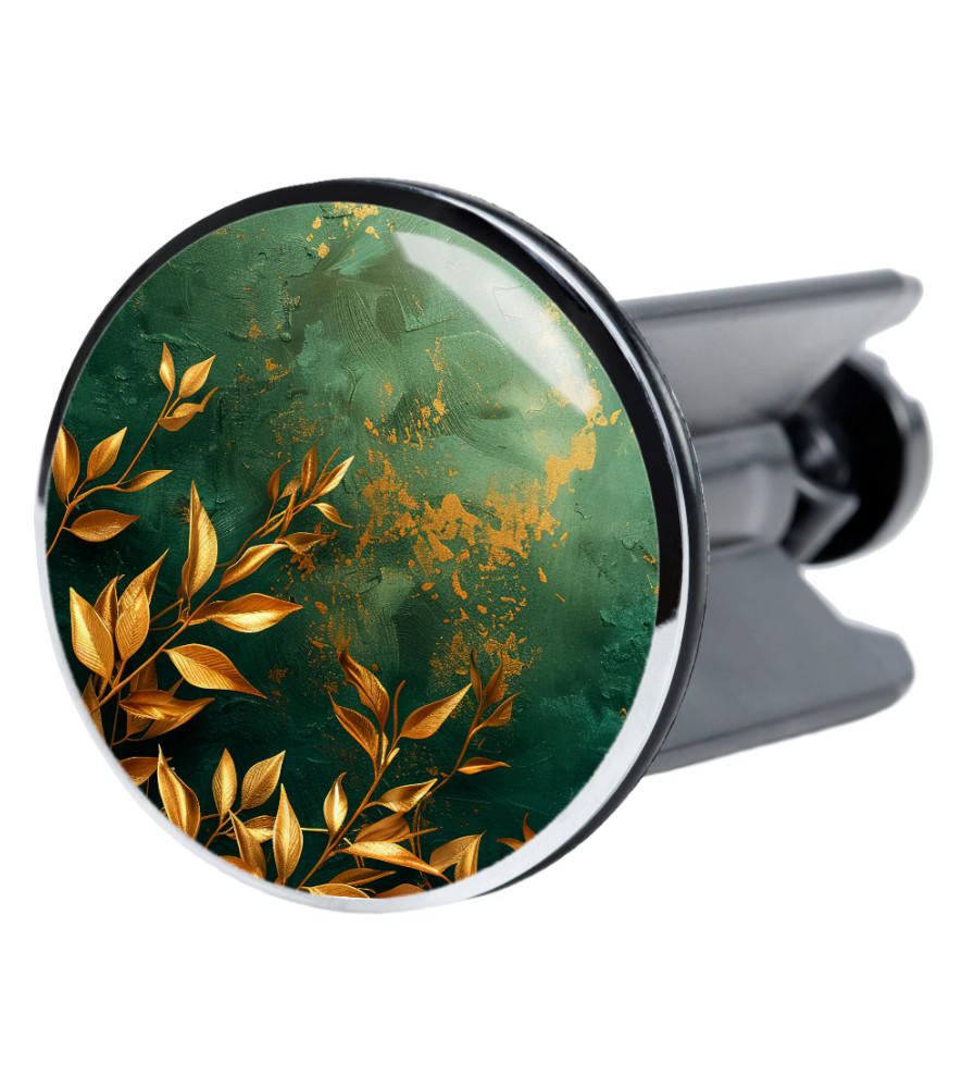 WASCHBECKENSTÖPSEL Greego - Orange/Grün, Kunststoff/Metall (4/7/7cm) - Sanilo