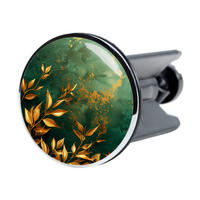 WASCHBECKENSTÖPSEL Greego - Orange/Grün, Kunststoff/Metall (4/7/7cm) - Sanilo