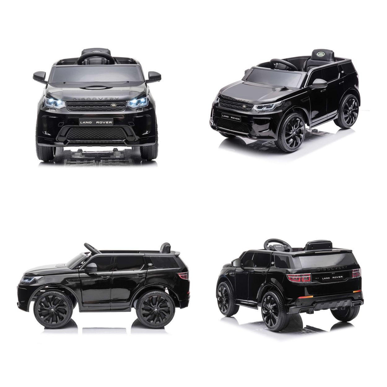 ELEKTROAUTO Land Rover schwarz Discovery SUV Fernbedienung, EVA-Reifen - Schwarz, Kunststoff (108/65/51cm) - Chipolino