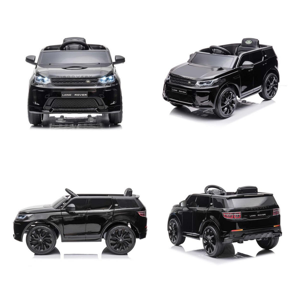 ELEKTROAUTO Land Rover schwarz Discovery SUV Fernbedienung, EVA-Reifen - Schwarz, Kunststoff (108/65/51cm) - Chipolino