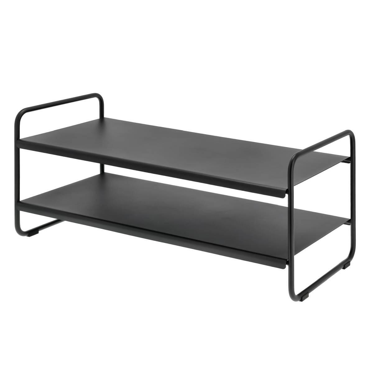 SCHUHREGAL A-Collection schwarz schmal 33/80/33 cm - Schwarz, Metall (80/33/33cm) - Zone Denmark