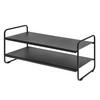 SCHUHREGAL A-Collection schwarz schmal 33/80/33 cm - Schwarz, Metall (80/33/33cm) - Zone Denmark