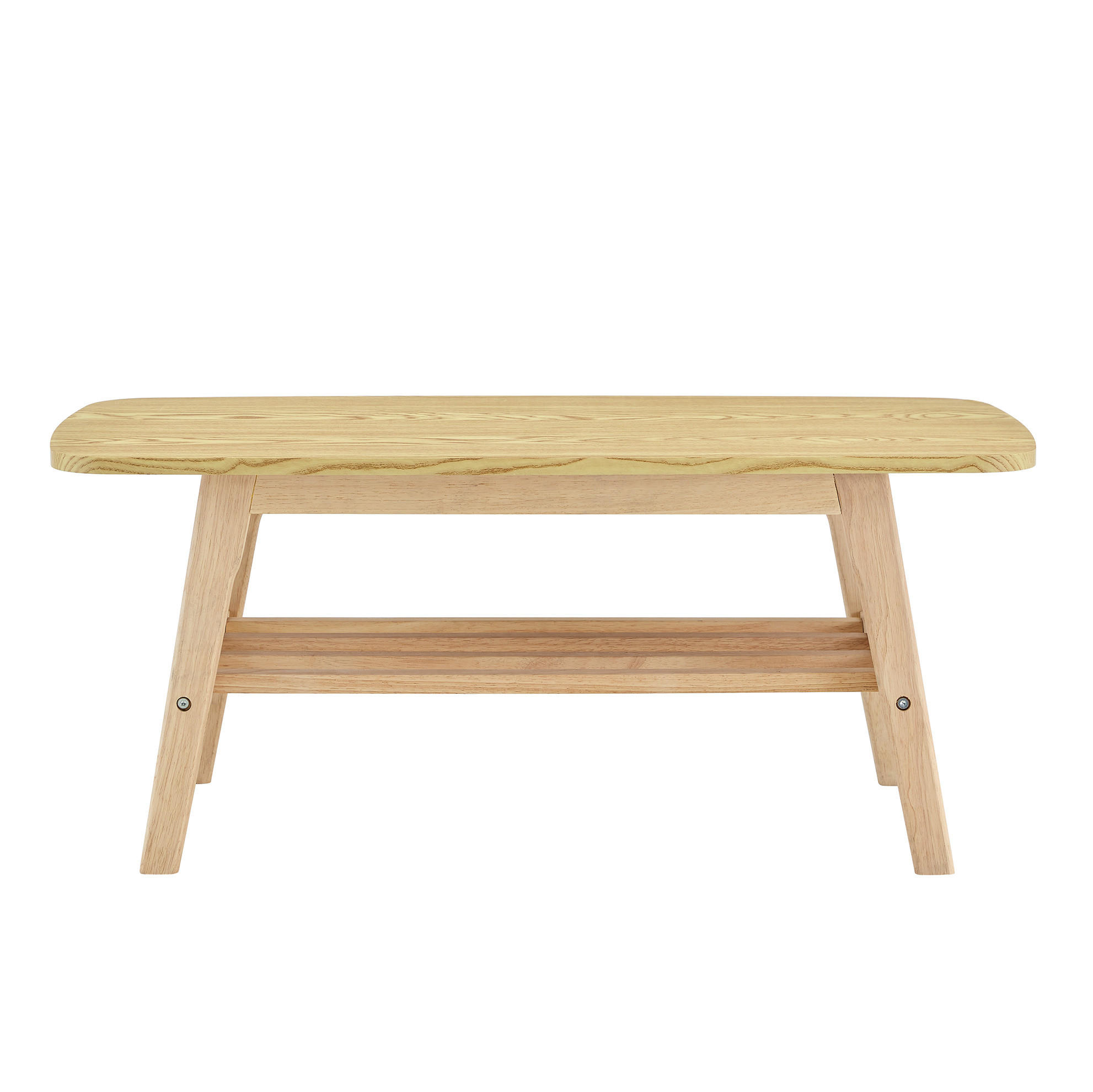 COUCHTISCH 100/48/42 cm cm holzfarben aus Holz mit 2 Ablagen - Eichefarben, Holz (100/48/42.5cm) - OKWISH
