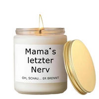 DUFTKERZE mit Spruch für Mama, Geschenkidee für Geburtstag, Muttertag, Weihnachten - Weiß, Paraffin (9.1cm)