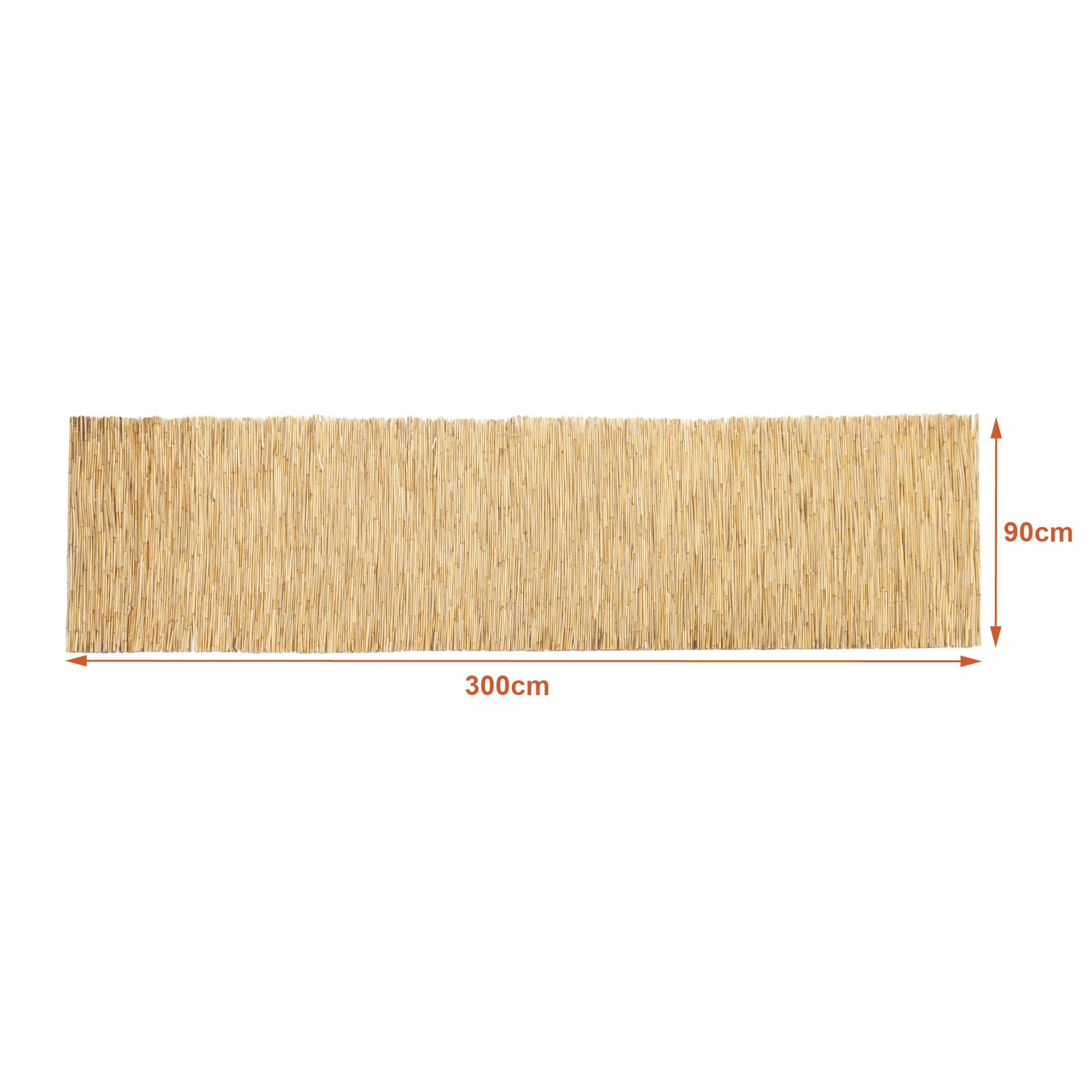 SCHILFZAUN Abbateggio - Naturfarben, Naturmaterialien (90/0.6cm) - casa.pro