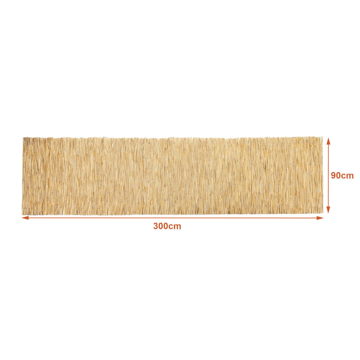 SCHILFZAUN Abbateggio - Naturfarben, Naturmaterialien (90/0.6cm) - casa.pro