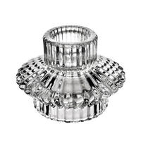 KERZENHALTER Patricia transparent 8/8/6 cm Glas - Transparent, Glas (8/7/8cm) - Mondex