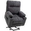 FERNSEHSESSEL mit Aufstehhilfe, Dunkelgrau - Dunkelgrau, Kunststoff (95/109/91cm) - HOMCOM