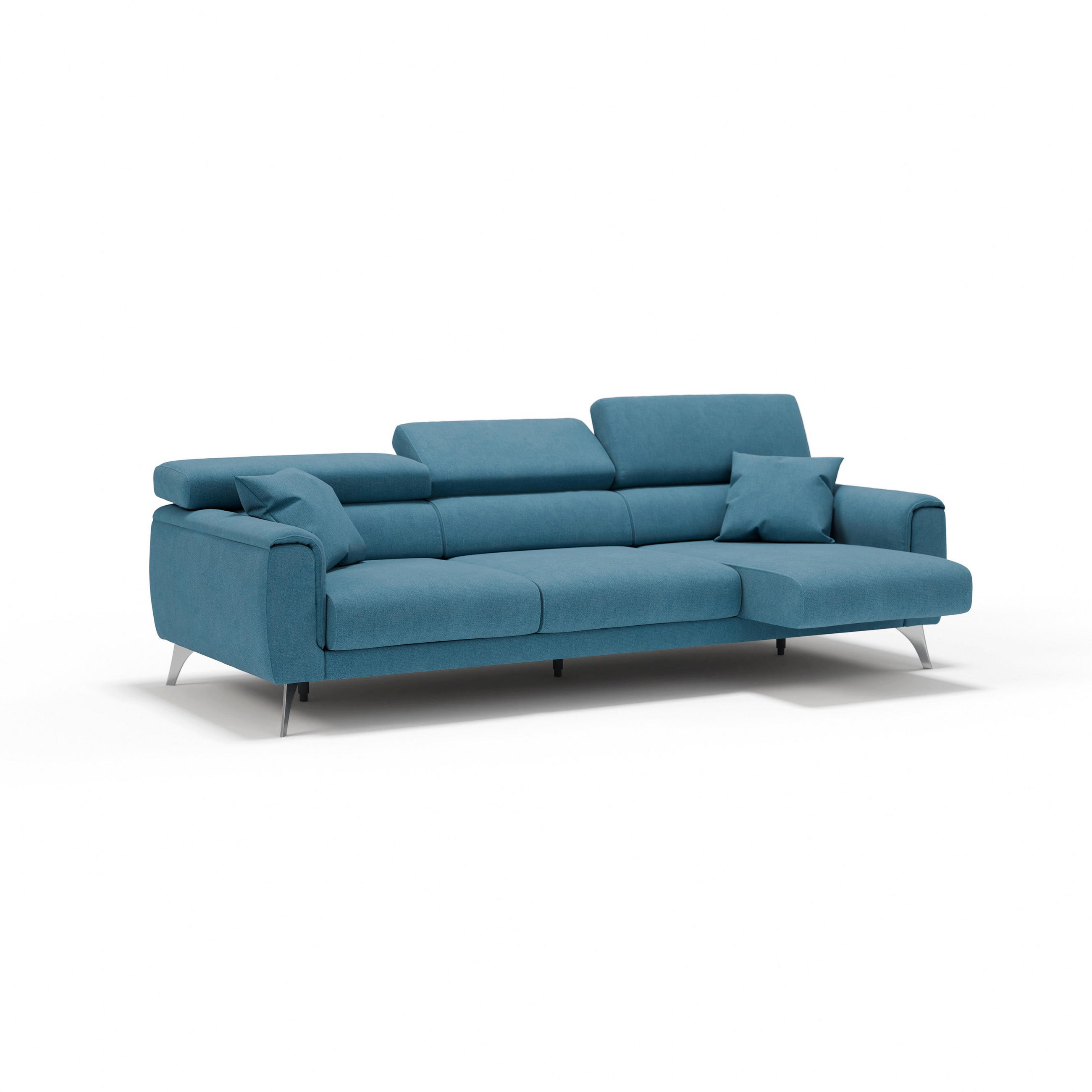 LINEARSOFA Caravaggio - Türkis, Textil (244/73/102cm) - Divani.store