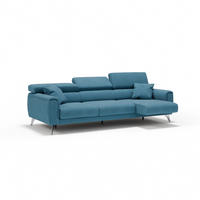 LINEARSOFA Caravaggio - Türkis, Textil (244/73/102cm) - Divani.store