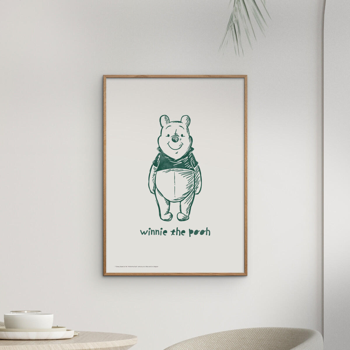 POSTER Disney's Winnie the Pooh Standing Smile - Beige, Papier (30/40/0.1cm) - Poster&Frame