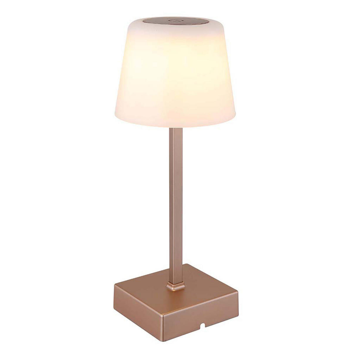 LED TISCHLEUCHTE XAYDEN Champagner - Champagner, Metall (8.5/8.5/25.5cm) - Globo Lighting