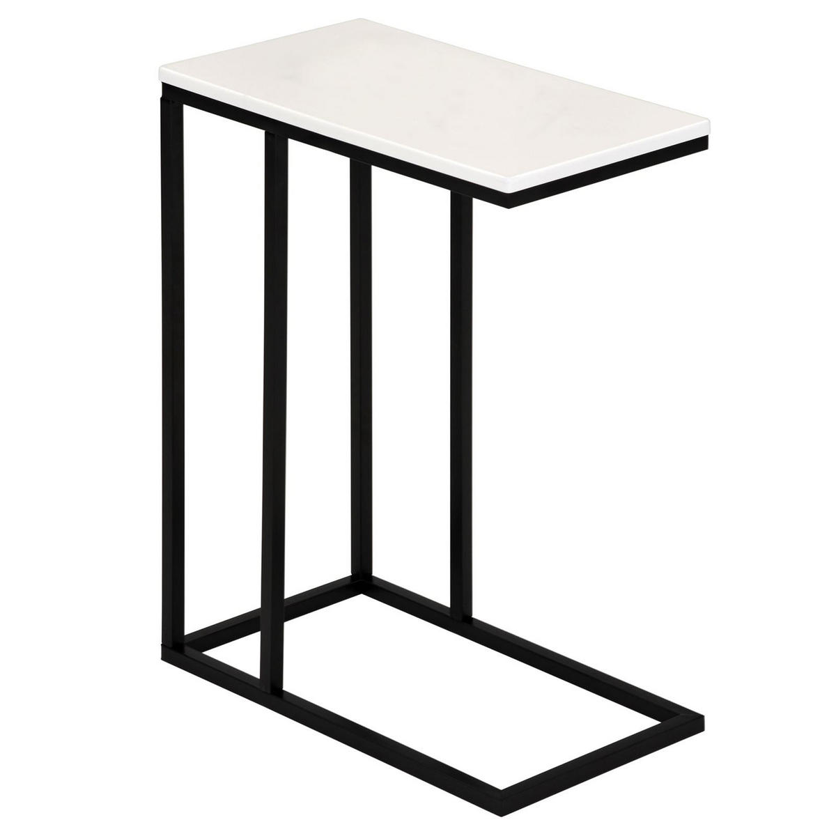 BEISTELLTISCH DEBORA - Weiß, Holzwerkstoff (26/46/61cm) - IDIMEX