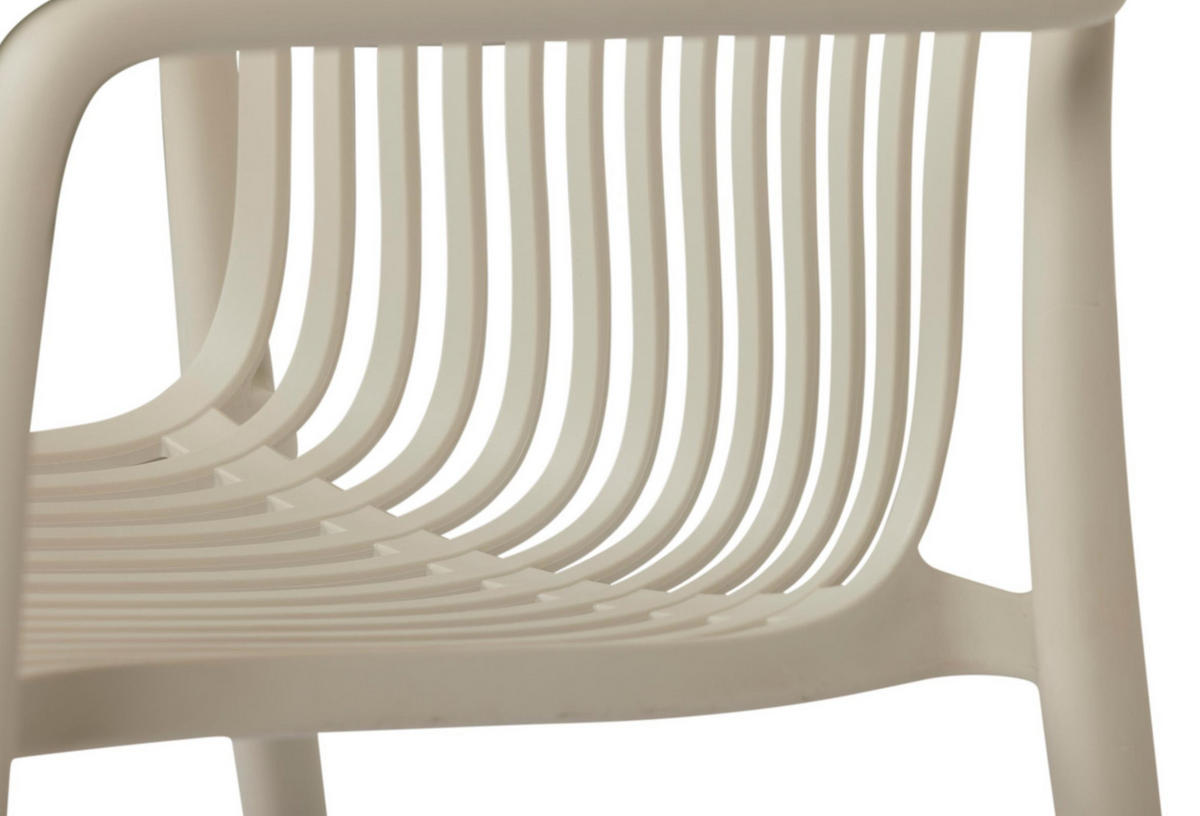 GARTENSTUHL, Iben, Sandfarben, Kunststoff, 56 x 58 x 83 cm - Sandfarben, Kunststoff (56/83/58cm) - ebuy24