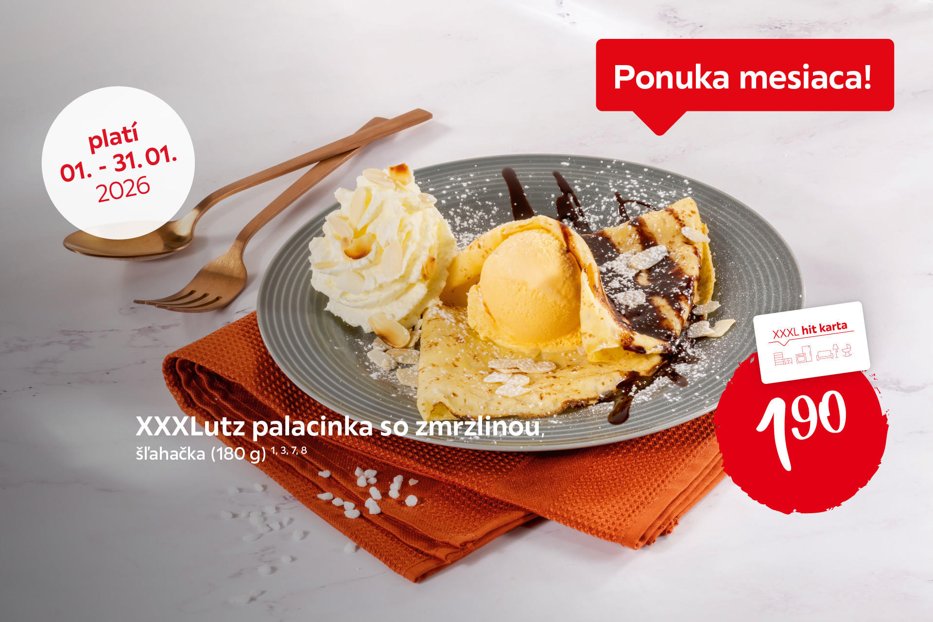 palacinka so zmrzlinou