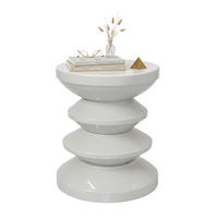 STRANSKA miza - siva, kovina (35/35/46cm) - Relaxdays