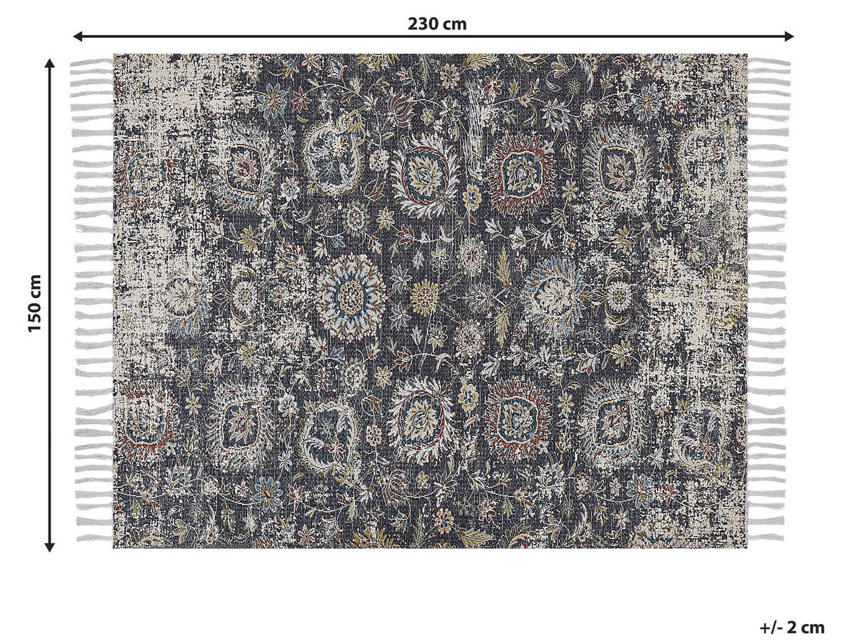 VINTAGE-TEPPICH Armutalan 230/150 cm - Multicolor, Kunststoff (150/230cm) - Beliani
