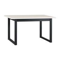 ESSTISCH Ikon 3 M - Schwarz/Cappuccino, Holz/Metall (80/140/79cm) - Leaf Design