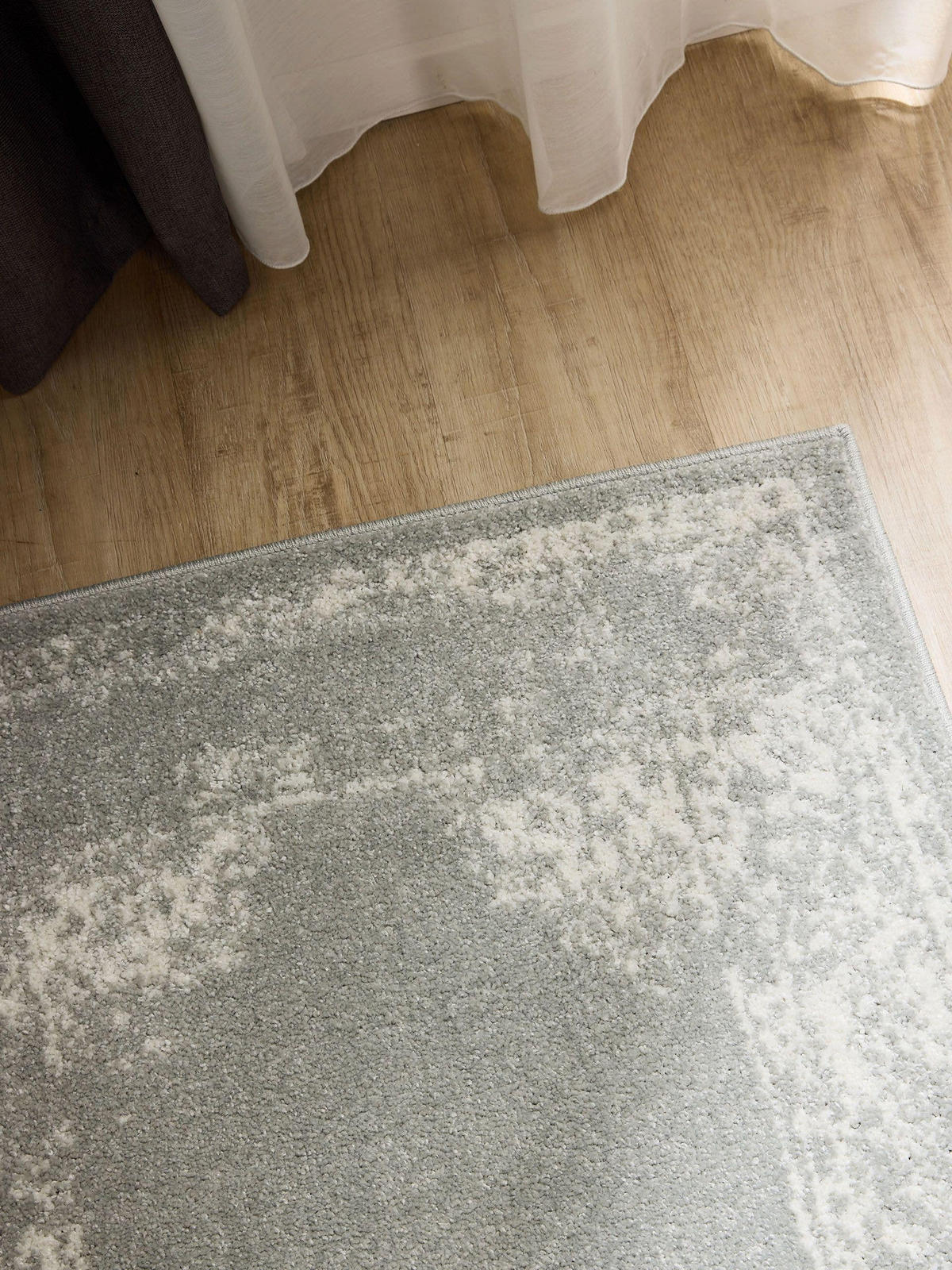 VINTAGE-LÄUFER Sia 80/240 cm - Taupe, Kunststoff (80/240cm) - benuta