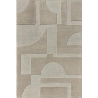 WOLLTEPPICH Logan Hellgrau 120x170 cm - Hellgrau, Textil (120/170cm) - benuta Pure