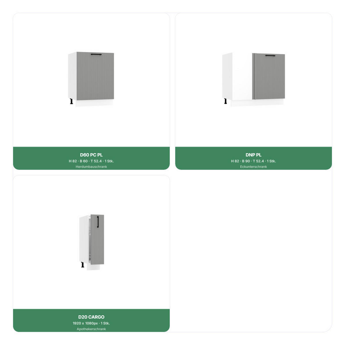 ECKKÜCHE 190 x 180 cm - MAX & KATE KS10-G370 - in Grau/Anthrazit - Anthrazit/Goldfarben, Holz/Holzwerkstoff (190/213.3/180cm) - Royal24_Markt