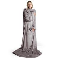 ÄRMELDECKE Iselin 170/200 cm, Grau - Grau, Textil (170/200cm) - Blumtal