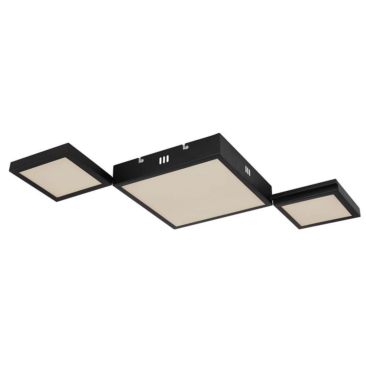 LED DECKENLEUCHTE BURKHARD Schwarz - Schwarz, Metall (93/42/4.5cm) - Globo Lighting