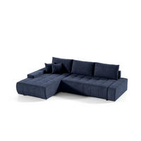 ECKSOFA Vogar In Aston - Dunkelblau, Holzwerkstoff/Textil (265/185cm) - Fun Möbel