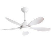 DECKENVENTILATOR DE-16328 42 Zoll dimmbar mit LED & Fernbedienung - Weiß, Kunststoff (106.6/106.6/47.5cm) - ComfortXL