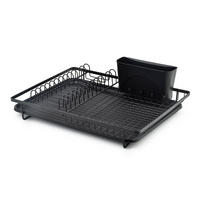 GESCHIRRABTROPFKORB Basic Schwarz 44/33/14 cm Metall - Schwarz, Metall (33/14/44cm) - Mondex