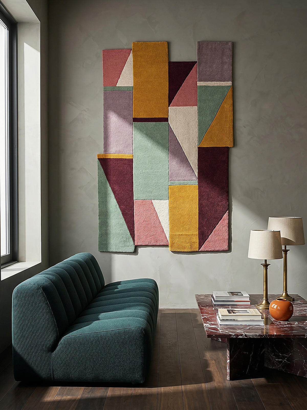 WOLLTEPPICH HALLEIN, abstrakt, Pastell, 200 x 290 cm - Multicolor, Textil (200/290cm) - KADIMA DESIGN