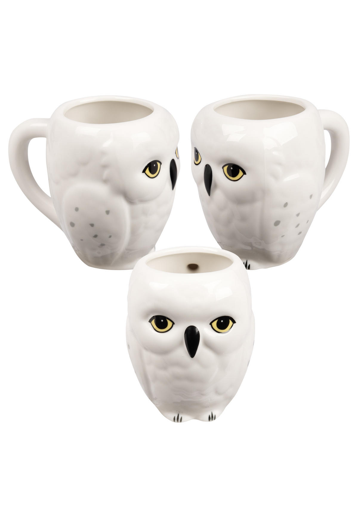 KAFFEEBECHER Harry Potter Hedwig in Geschenkbox Weiß 10,5 x 12,5 x 8,5 cm 350 ml - Weiß, Keramik (0.35L) - United Labels