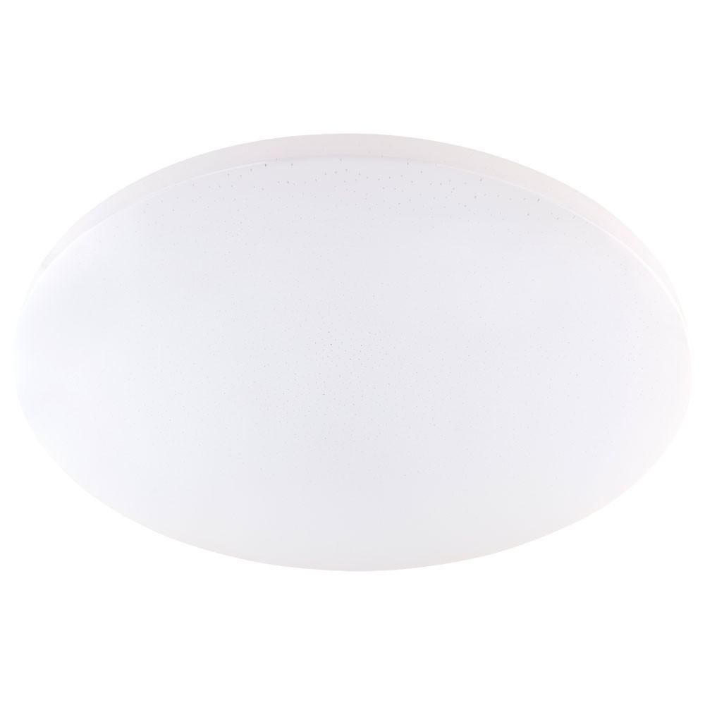 LED DECKENLEUCHTE Weiß Sternen-Effekt Fernbedienung - Weiß, Metall (54/54/7.6cm)