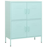 LAGERSCHRANK Minzgrün 80/35/101,5 Cm Stahl - Mintgrün, Metall (80/101.5/35cm) - vidaXL