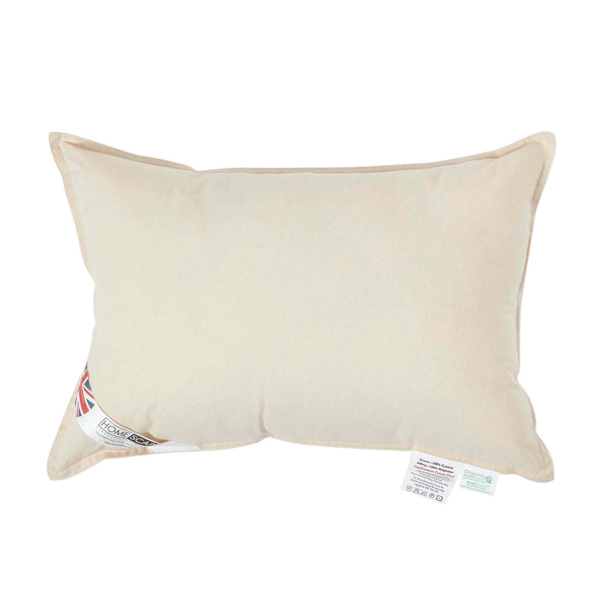 FÜLLKISSEN 35/50 cm – Bio-Baumwolle, Super-Mikrofaser-Füllung - Beige, Textil (35/50cm) - Homescapes