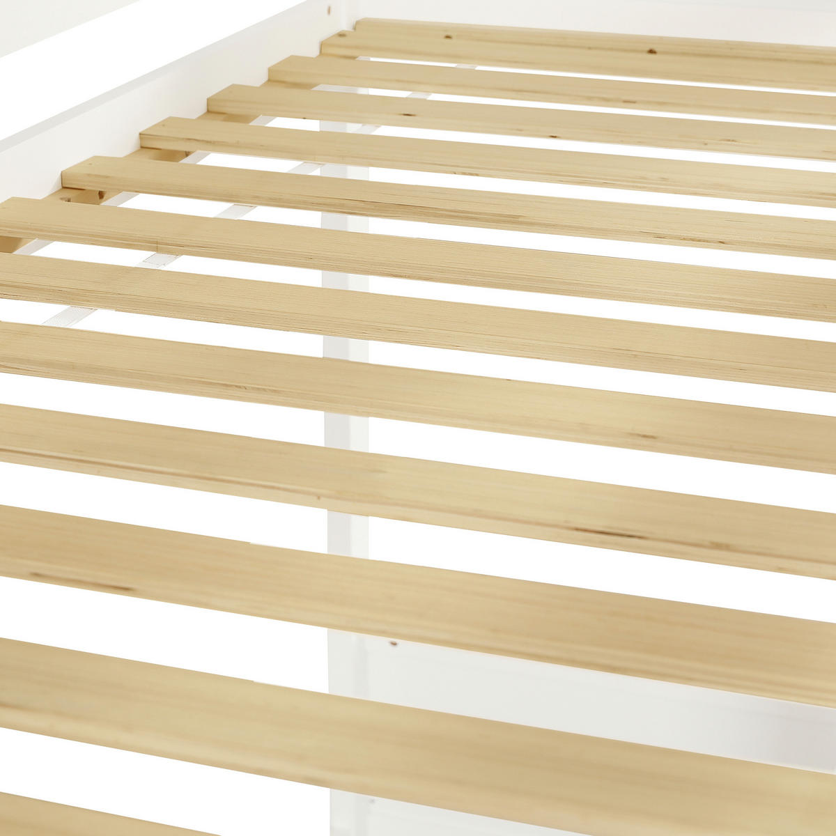 ETAGENBETT Kiefer MDF Sperrholz 90/200 cm Weiß, Natur - Ahornfarben/Weiß, Holz/Holzwerkstoff - Raumix