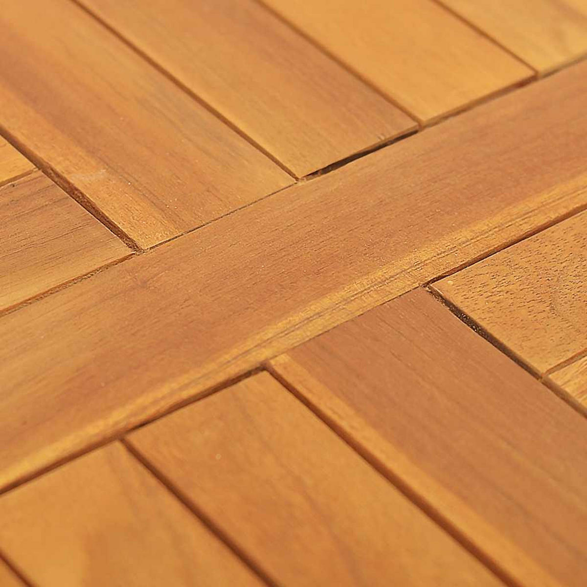 TISCHPLATTE Massivholz Teak Rund 2,5 Cm 50 Cm - Braun, Holz (50/50/2.5cm) - vidaXL