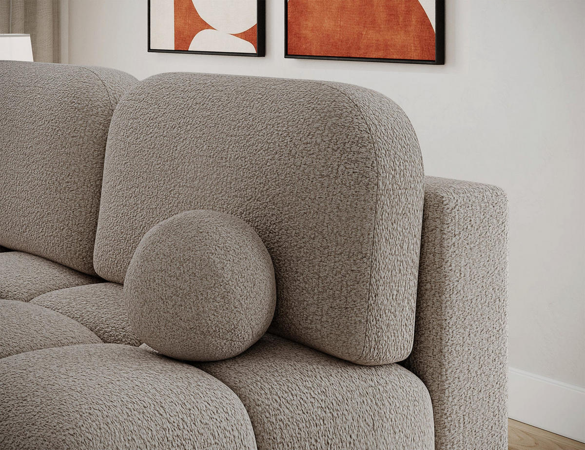 SCHLAFSOFA Nuwia mit Schlaffunktion und Bettkasten – Modernes Designsofa mit Schlafauszug und dekorativer Steppung - Braun, Kunststoff (200/102/100cm) - Wohnideebilder